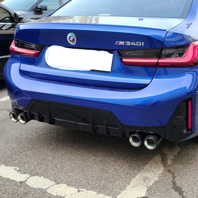 Quad Carbon Fiber Exhaust Tips for BMW G22 G23 M440i G20 M340i G42 M240i 2021+ Dual M Performance Muffler Tailpipe Endrohre