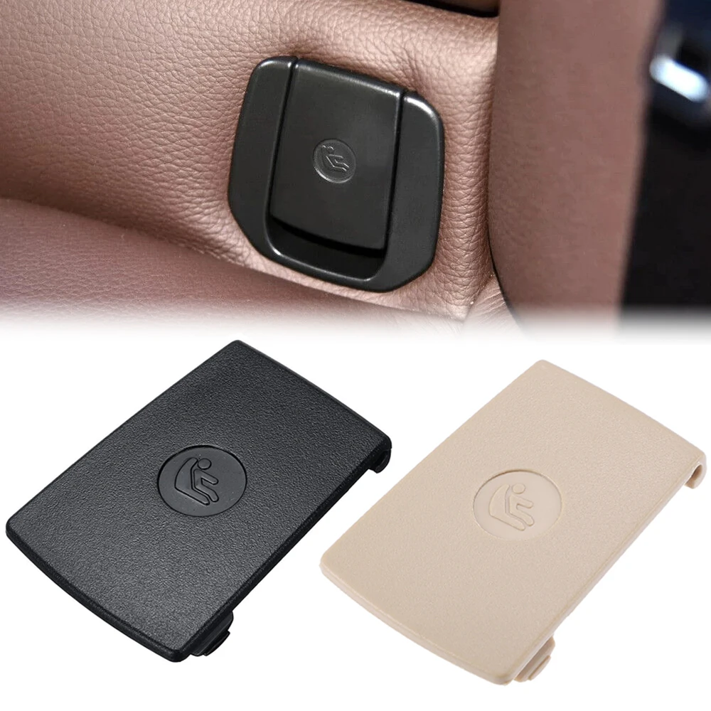 52207319686 Black Beige Car Rear Child Seat Fixing ISOFix Cover For BMW 1 3 Series F30 F31 F20 F21 F22 F80 M3 F34 X1 E84 E90 E87