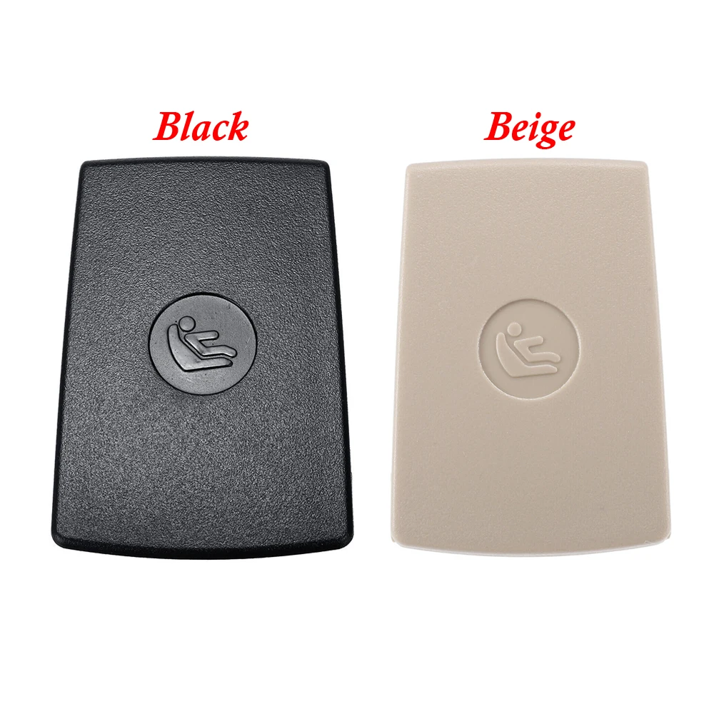 52207319686 Black Beige Car Rear Child Seat Fixing ISOFix Cover For BMW 1 3 Series F30 F31 F20 F21 F22 F80 M3 F34 X1 E84 E90 E87