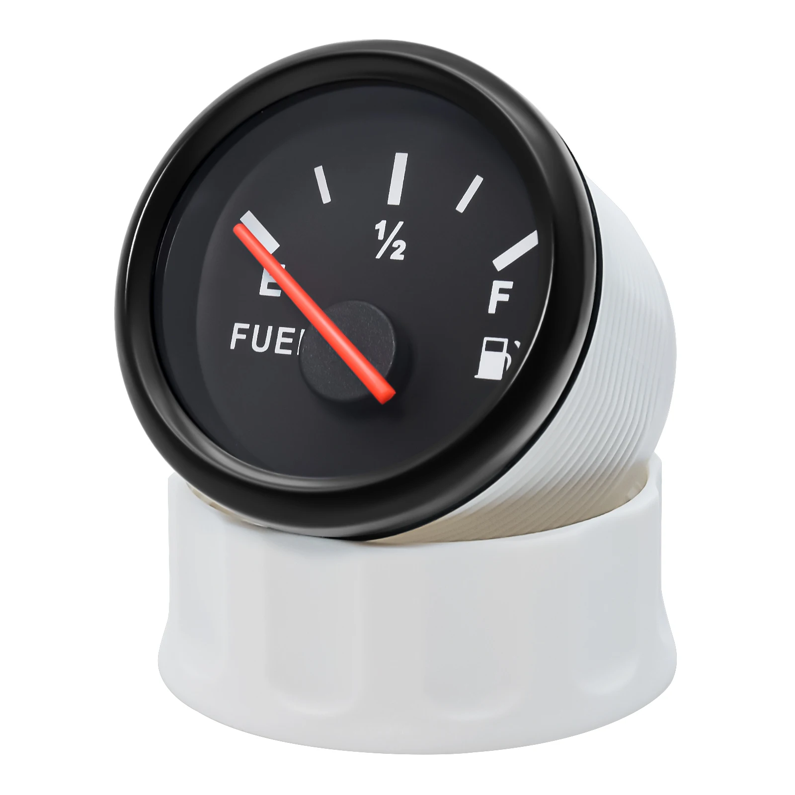 100-500mm Stainless Steel Marine Fuel Level Gauge Sensor Fit Boat Car Fuel Level Gauge Meter 0-190ohm with Red Backlight 9-32V