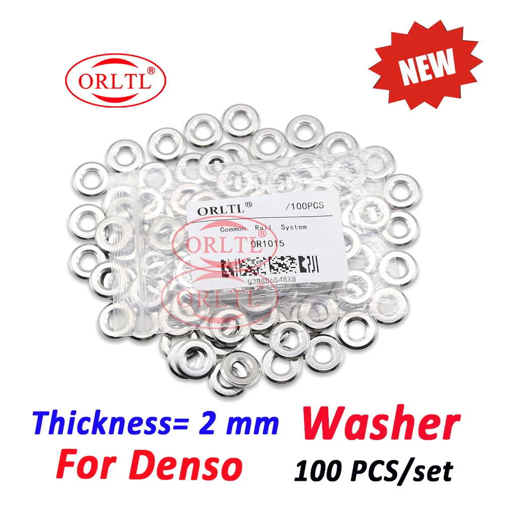 ORLTL 100PCS/lot Diesel Oil Fuel Injector Copper Washers F00VC17504 Auto Nozzle F00VC17503 F00VC17505 for BOSCH Delphi Denso