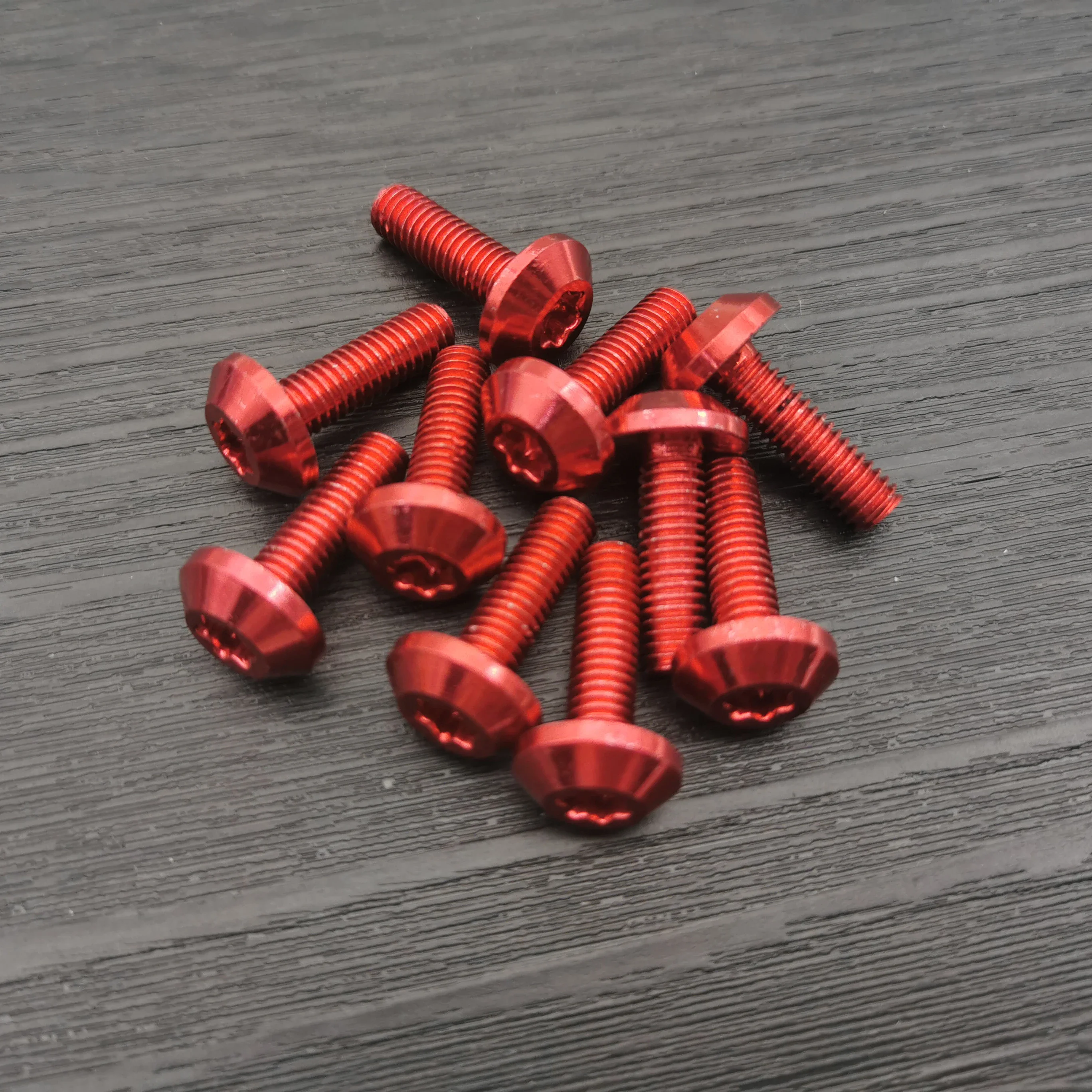 10pcs Bolts Screw Black Aluminum Adornment M6 X 20mm M5 X 16mm Motorcycle Red Anodized 25mm Bolts Red Screws M6 M5 Cap Head