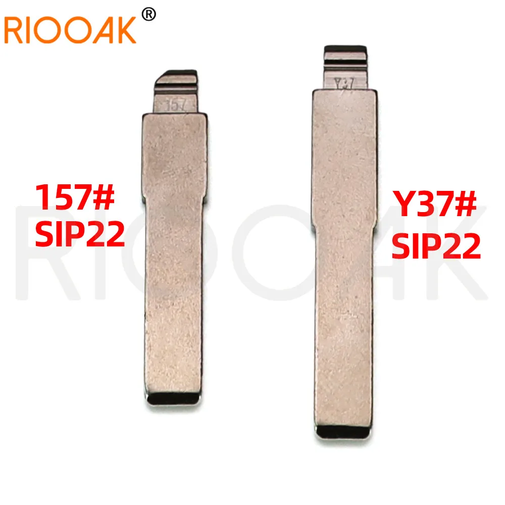 10pcs Replacement Remote Key Blade Y37 Blade KD VVDI Uncut Flip Blank SIP22 #157 For Fiat Punto Ducato Stilo Panda Idea