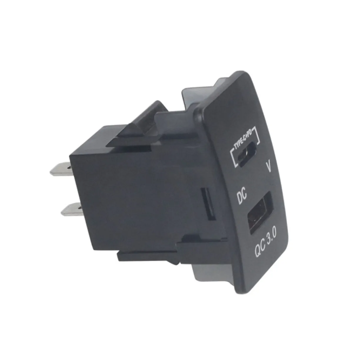 26x45mm Fast Charging Car Charger Socket QC3.0 USB+PD Type-C for Old Honda Fit Accord Civic CR-V HR-V City Odyssey