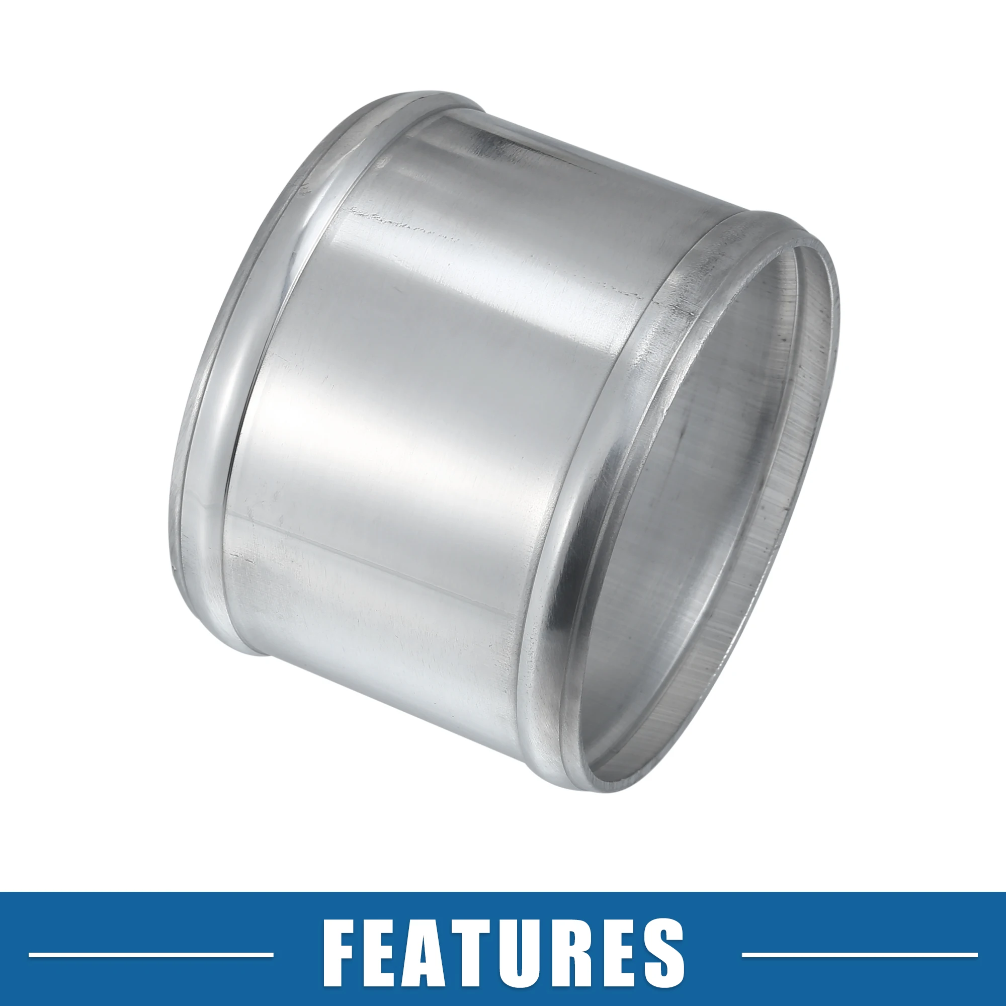 UXCELL 27mm-97mm ID 32mm-102mm OD Car Adapter Joiner Pipe Universal 76mm Length Connector Tubing Adapter Aluminum Alloy