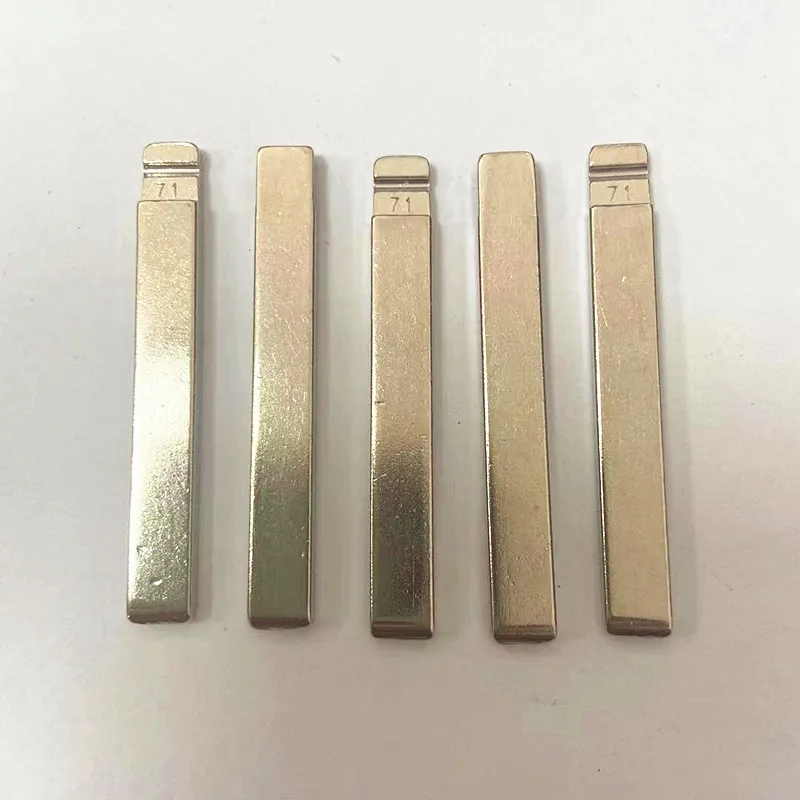 10pcs 71# HU100 HU100FH Metal Uncut Blank Flip Remote Key Blade For Opel, Chevrolet,Buick for keydiy KD xhorse VVDI JMD