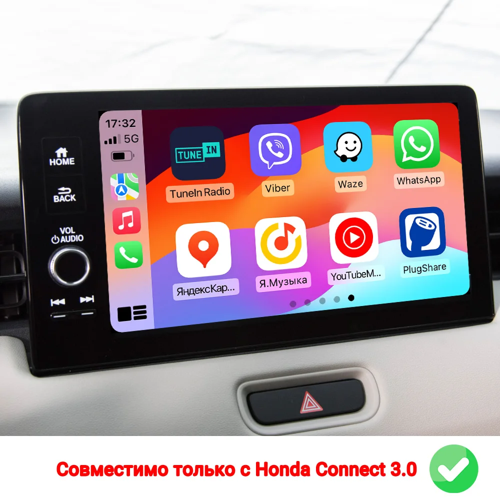 For Honda CRV HRV URV XRV ZRV CIVIC VEZEL Yandex Navigator Map Music 2GIS APP,WIZCAR A3 Compatible with Honda Connect 3.0 System