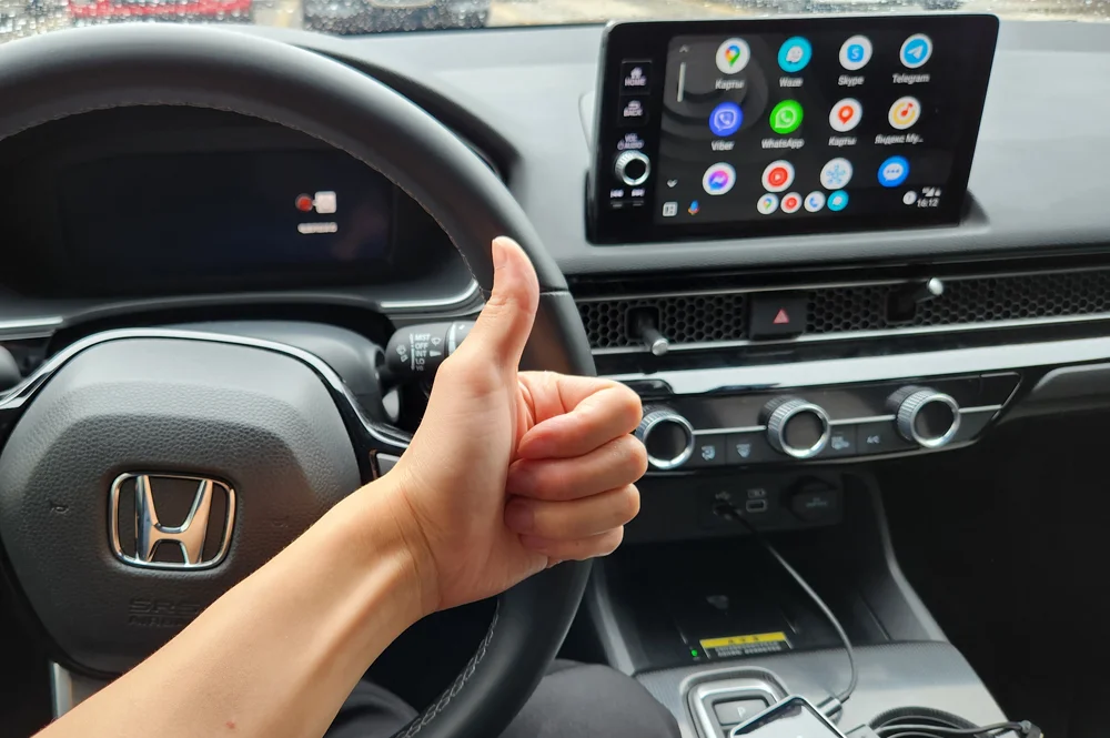 For Honda CRV HRV URV XRV ZRV CIVIC VEZEL Yandex Navigator Map Music 2GIS APP,WIZCAR A3 Compatible with Honda Connect 3.0 System