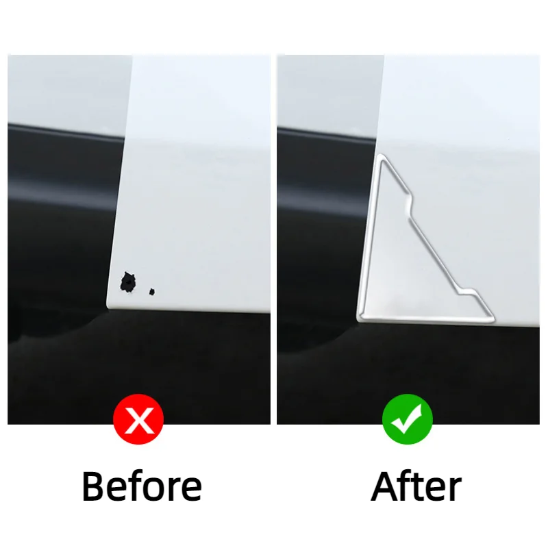 4pcs Universal Car Door Corner Anti-collision Covers Transparent Silicone Protector Anti-Scratch Stickers Door Protection Cover