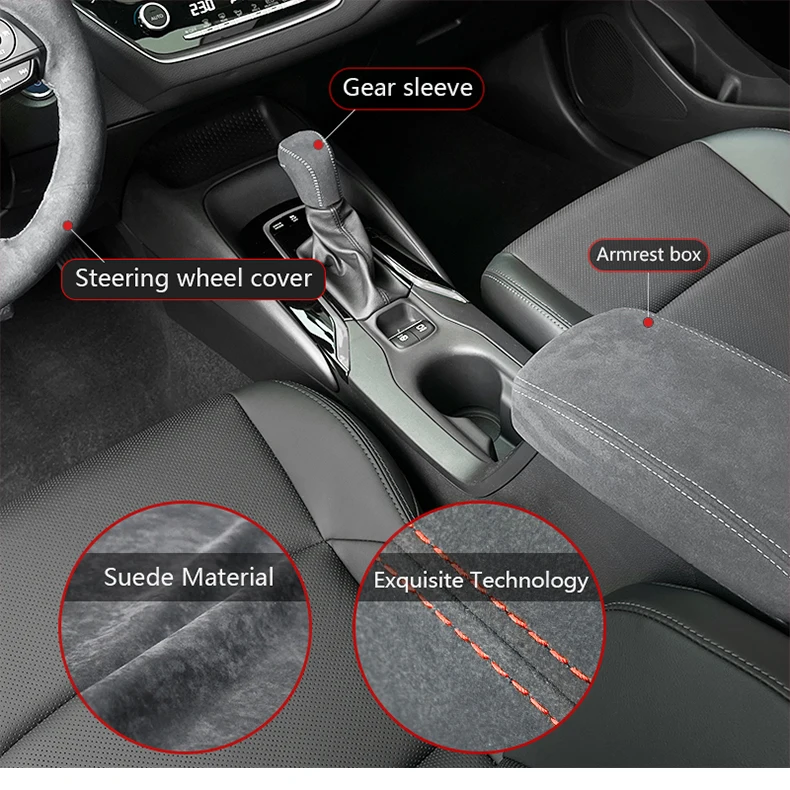 For Toyota Corolla Cross 2023 2024 2025 Accessories Car Armrest Pad 2019-2025 Corolla ALLION Auto Center Console Box Mat