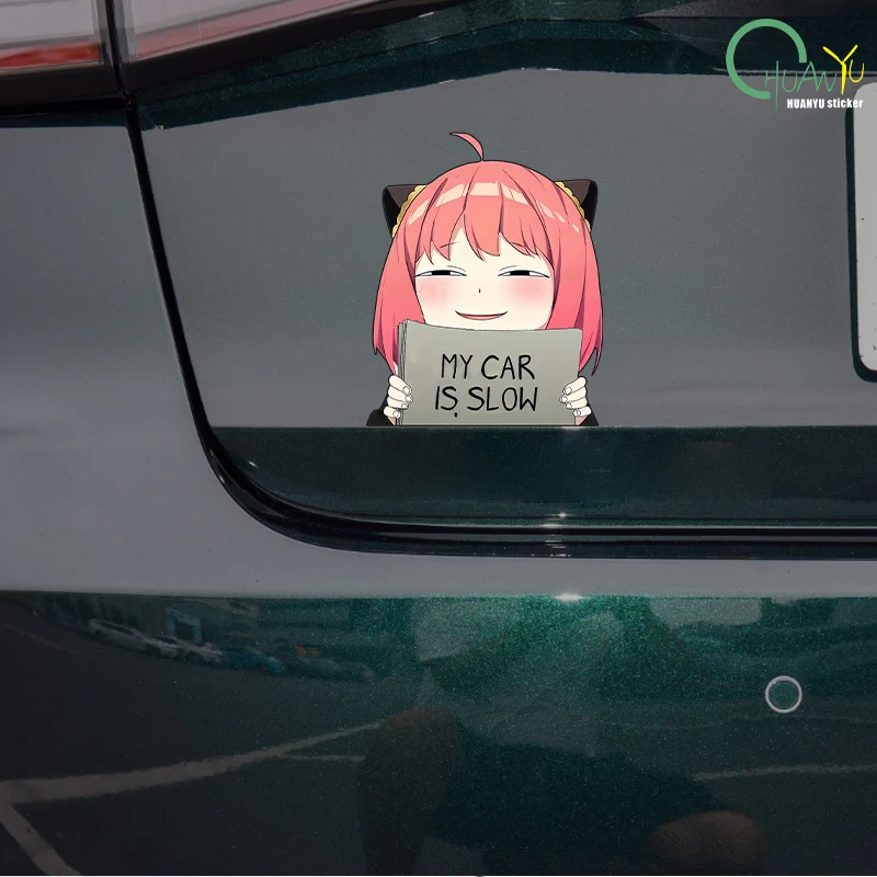 Ania Fujie Spies' Homecoming Head Facial Bag Body Door Sticker anime Creative Reflective Sticker