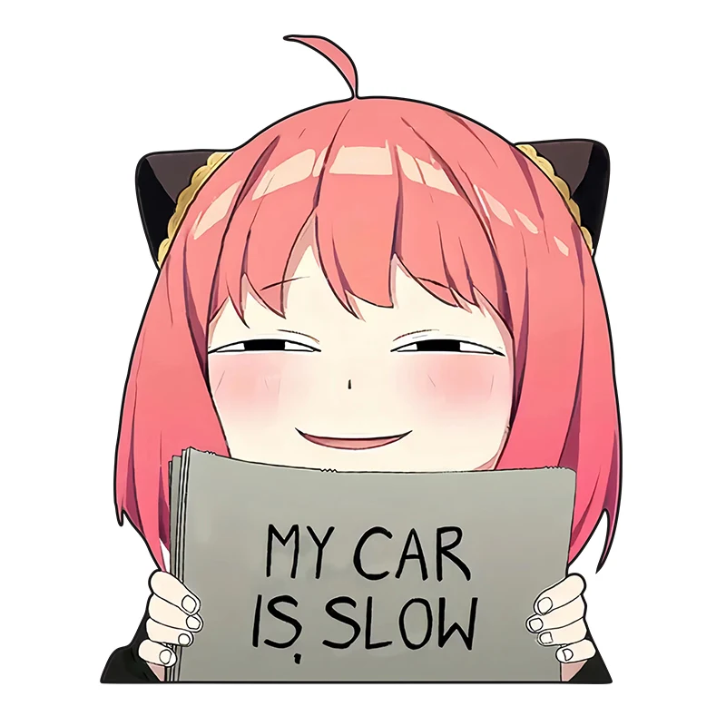 Ania Fujie Spies' Homecoming Head Facial Bag Body Door Sticker anime Creative Reflective Sticker