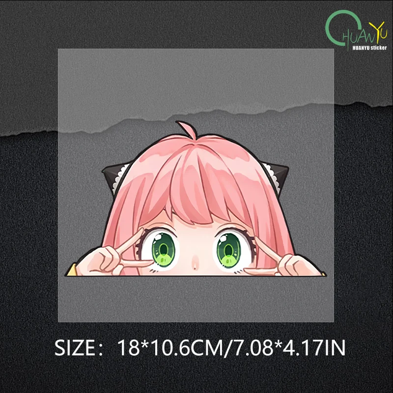 Ania Fujie Spies' Homecoming Head Facial Bag Body Door Sticker anime Creative Reflective Sticker