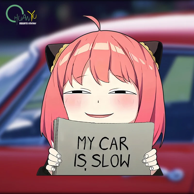Ania Fujie Spies' Homecoming Head Facial Bag Body Door Sticker anime Creative Reflective Sticker