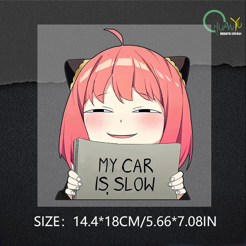 Ania Fujie Spies' Homecoming Head Facial Bag Body Door Sticker anime Creative Reflective Sticker