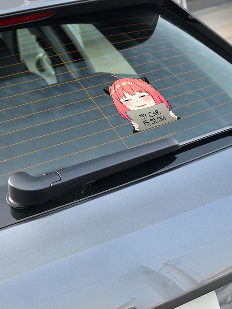 Ania Fujie Spies' Homecoming Head Facial Bag Body Door Sticker anime Creative Reflective Sticker