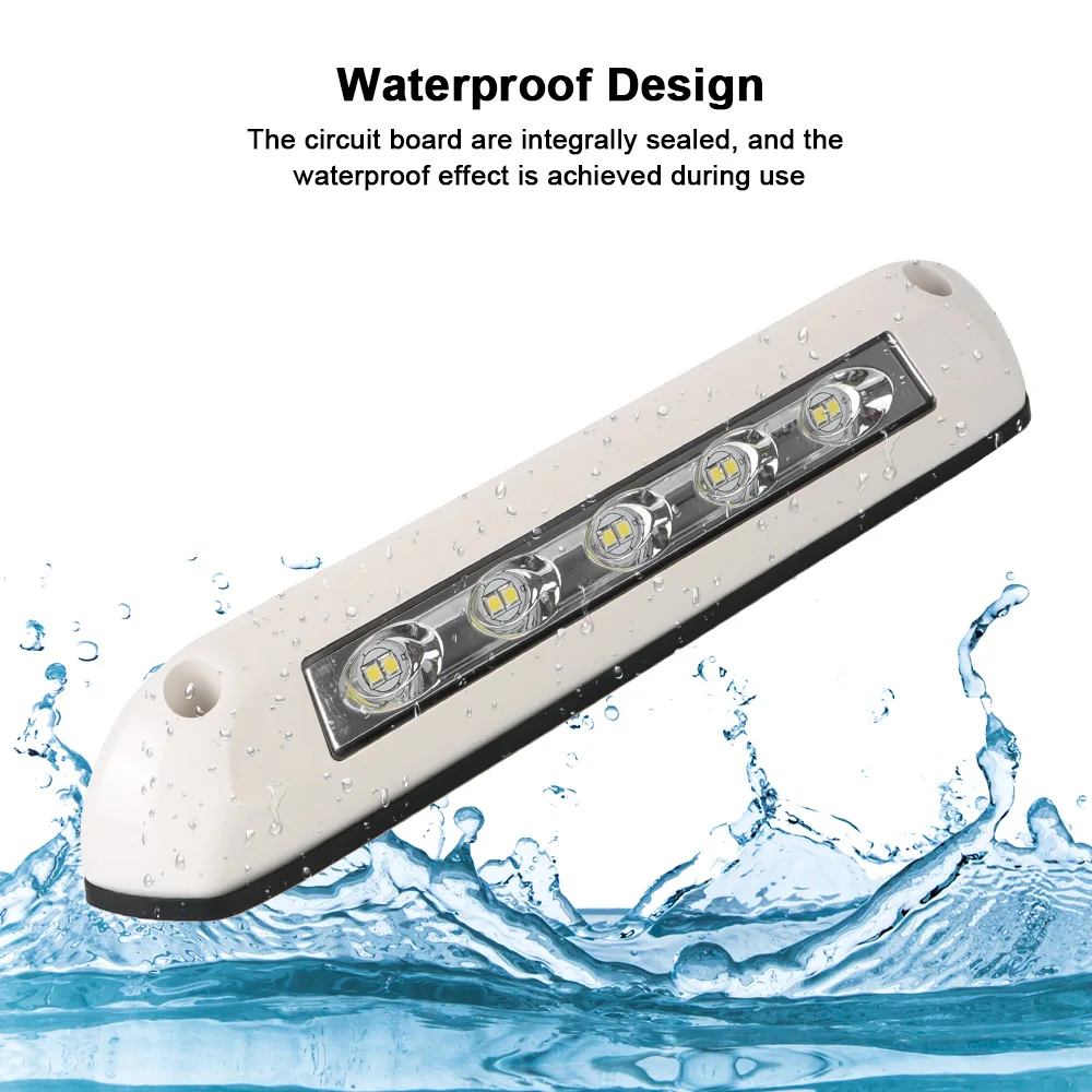 RV Van Trailer Exterior Lamp 12V/24V Waterproof LED Awning Porch Light Caravan Interior Wall Lamps