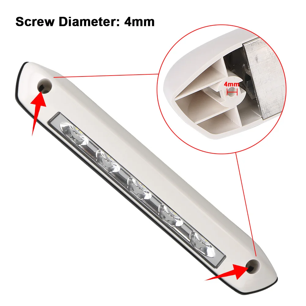RV Van Trailer Exterior Lamp 12V/24V Waterproof LED Awning Porch Light Caravan Interior Wall Lamps