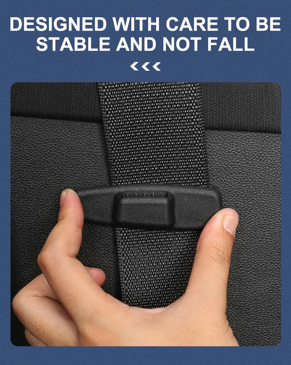 SEAMETAL 2pcs Car Seat Belt Holder Clip ABS Safety Belt Clip Prevent Falling Universal Seat Belt Accessories Stay in Position
