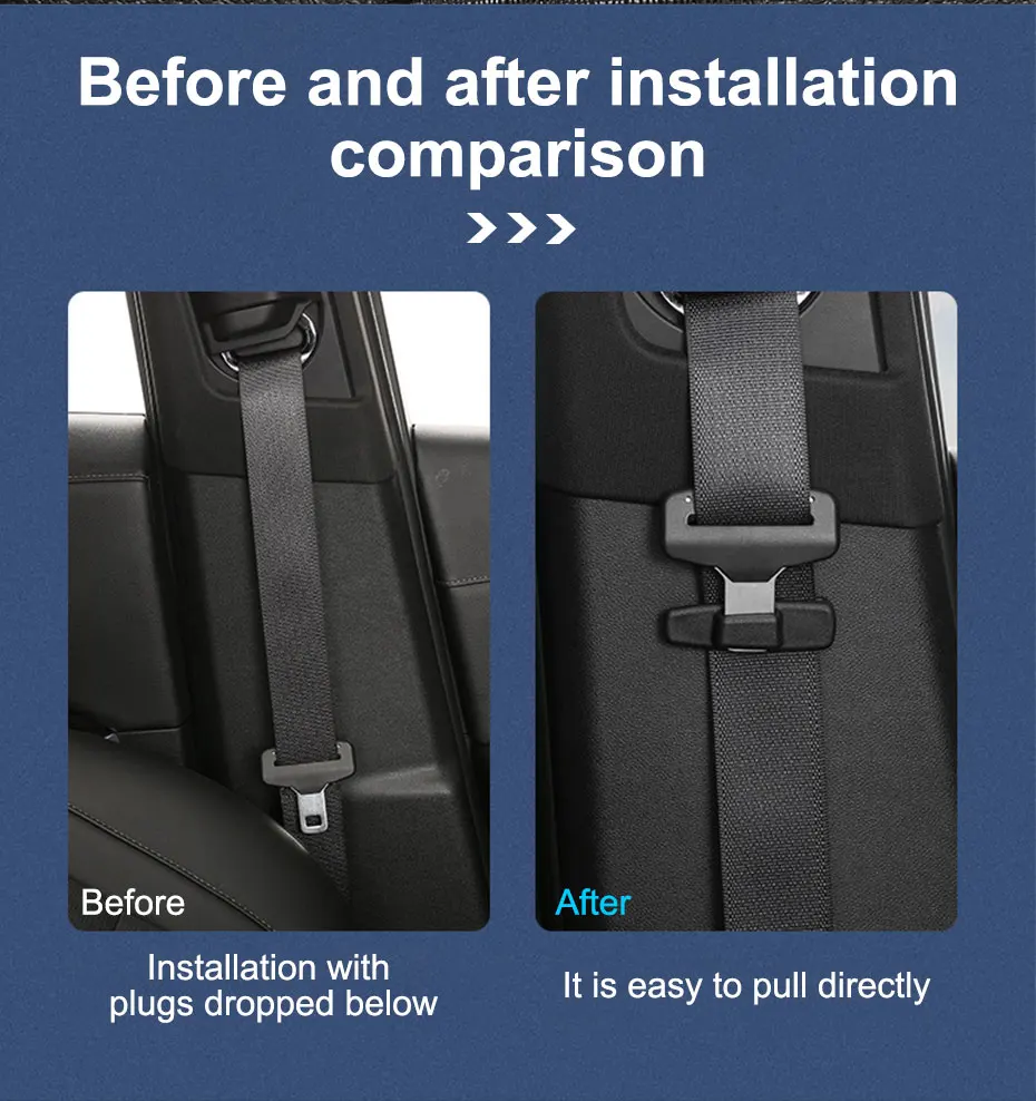 SEAMETAL 2pcs Car Seat Belt Holder Clip ABS Safety Belt Clip Prevent Falling Universal Seat Belt Accessories Stay in Position