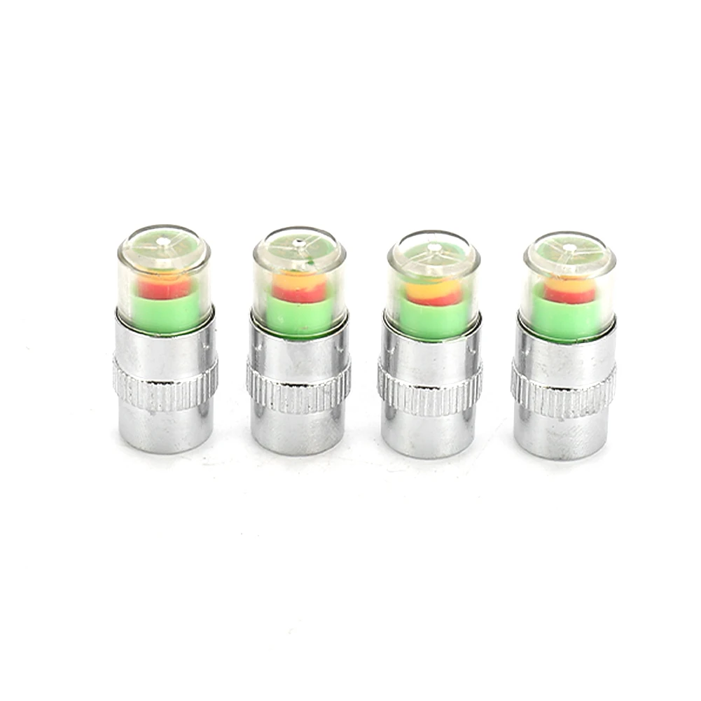 8pcs Motorcycle Car Tire Pressure Monitor Valve Cap Sensor Indicator Eye Alert Auto Tire Pressure Inspection Tool Tire valve