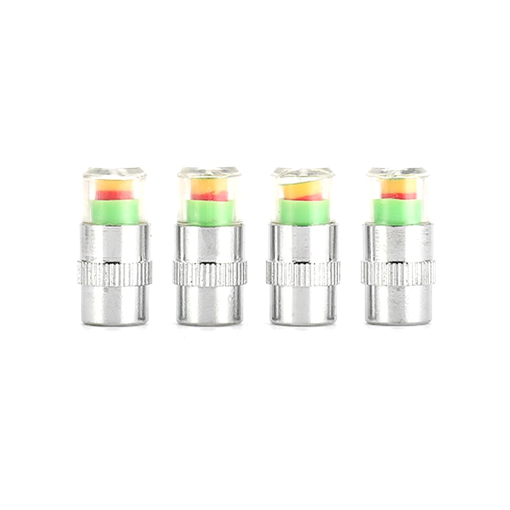 8pcs Motorcycle Car Tire Pressure Monitor Valve Cap Sensor Indicator Eye Alert Auto Tire Pressure Inspection Tool Tire valve