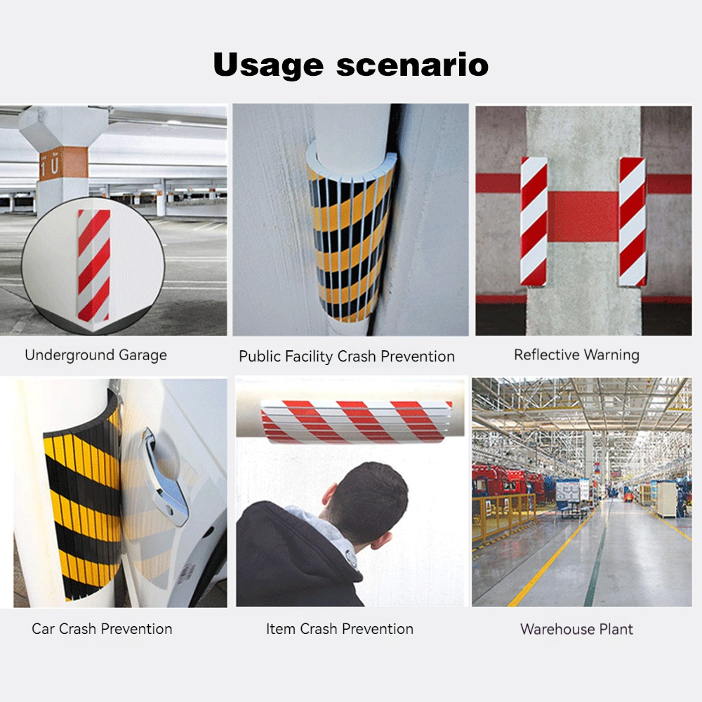 4PCS Garage Wall Protector Foam Edge Corner Cars Anti-collision Sticker Garage Columns Anti Scratch Auto Door Bumper Protectors