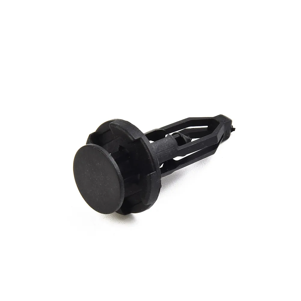 100pcs 9mm Car Bumper Rear Cover Push-type Clamp Black Plastic Fixed Clip Fasteners For Toyota 52161-16010