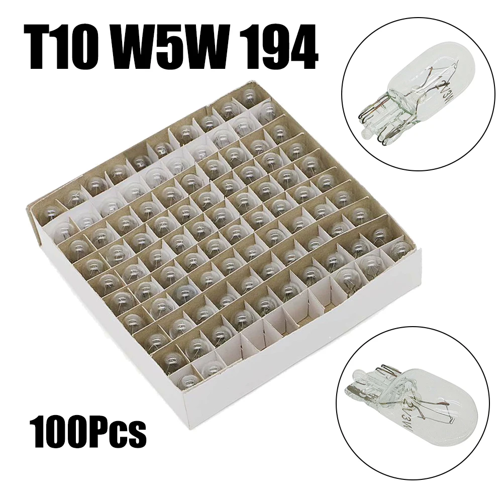 A Box Of 100 Light Bulbs 194 T10 Incandescent Bulbs Interior Dome High Mount Stop Directional Signal 657 912 1250