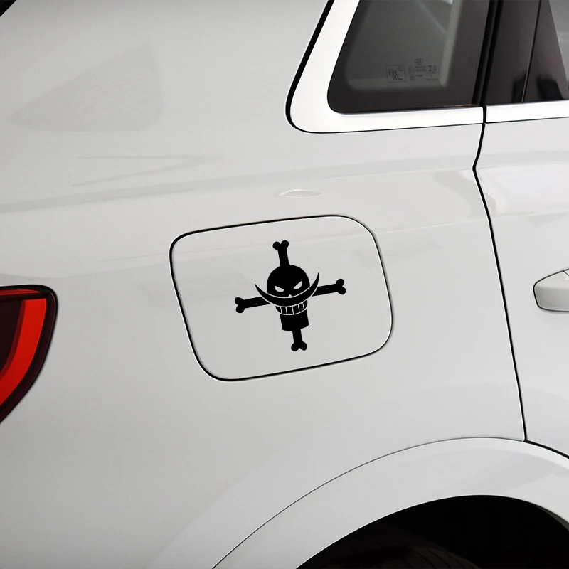 G162 Car Stickers Whitebeard Pirates Marine Reflective Decoration For Fuel Tank Cap Bumper Trunk Motorcycle Helmet Laptop Phone