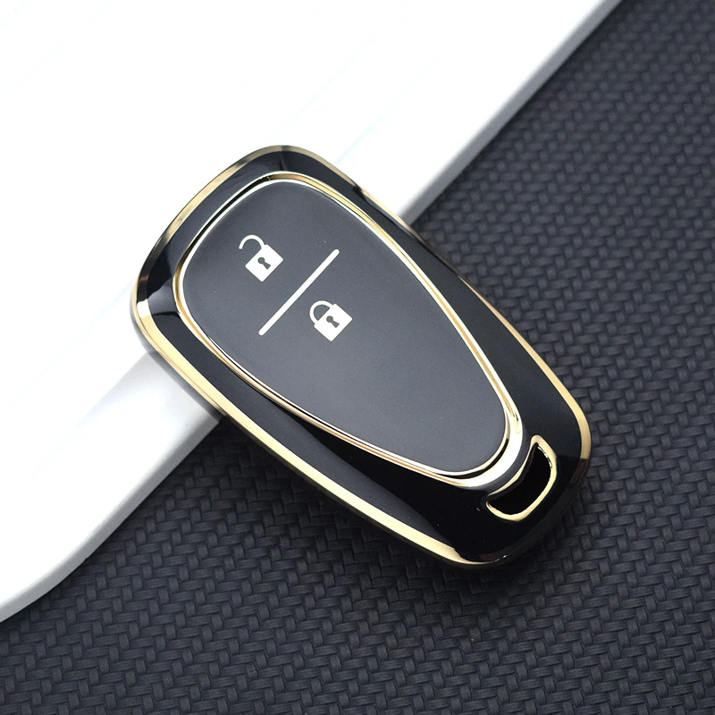 For Chevrolet Malibu Blazer Traverse Seeker Onix Equino Volt Bolt Trax Orlando Cruze Spark Sonic Camaro TPU Car Key Case Cover