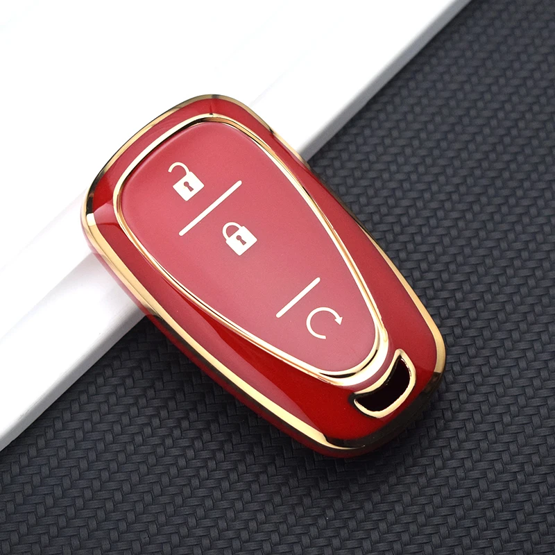 For Chevrolet Malibu Blazer Traverse Seeker Onix Equino Volt Bolt Trax Orlando Cruze Spark Sonic Camaro TPU Car Key Case Cover