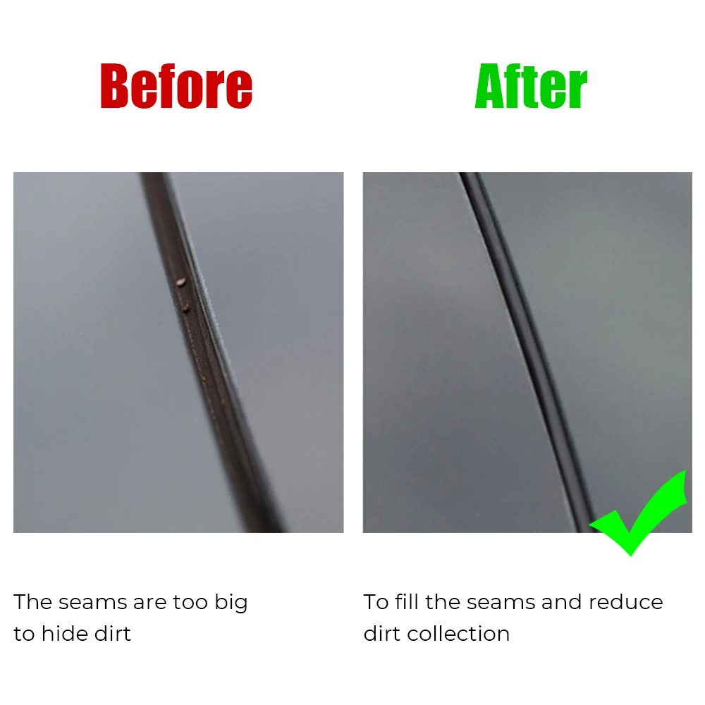 3/5m Rubber Strips For Tesla Model 3 Y Skylight Insulator Sunroof Seal Wind Guards Anti-Dust Waterproof Stickers Car Accessories
