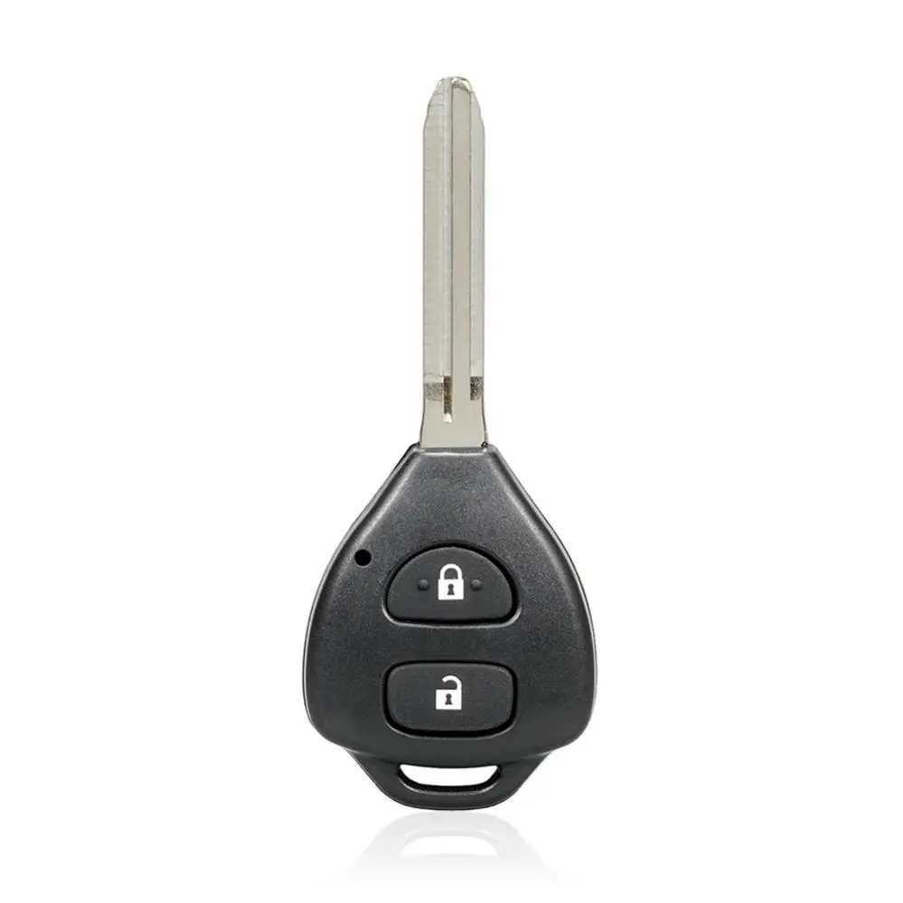 2 Buttons Car Remote Key Shell Case Smart Key Car Case Replacement Keyless Entry Transmitter Shell Fit for Toyota Corolla RAV4