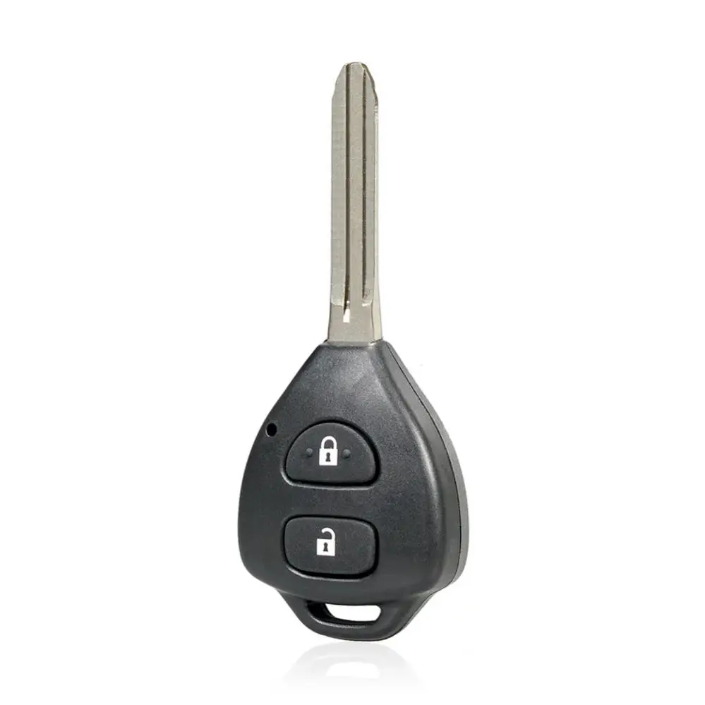 2 Buttons Car Remote Key Shell Case Smart Key Car Case Replacement Keyless Entry Transmitter Shell Fit for Toyota Corolla RAV4