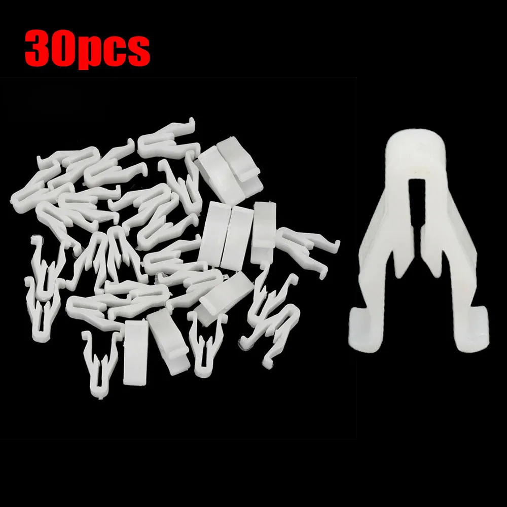 30pcs Car White Plastic Nylon Switch Bezel Clip For Toyota For 4 Runner For Lexus For Highlander CT200h GS350 GS450h I 50 LS460