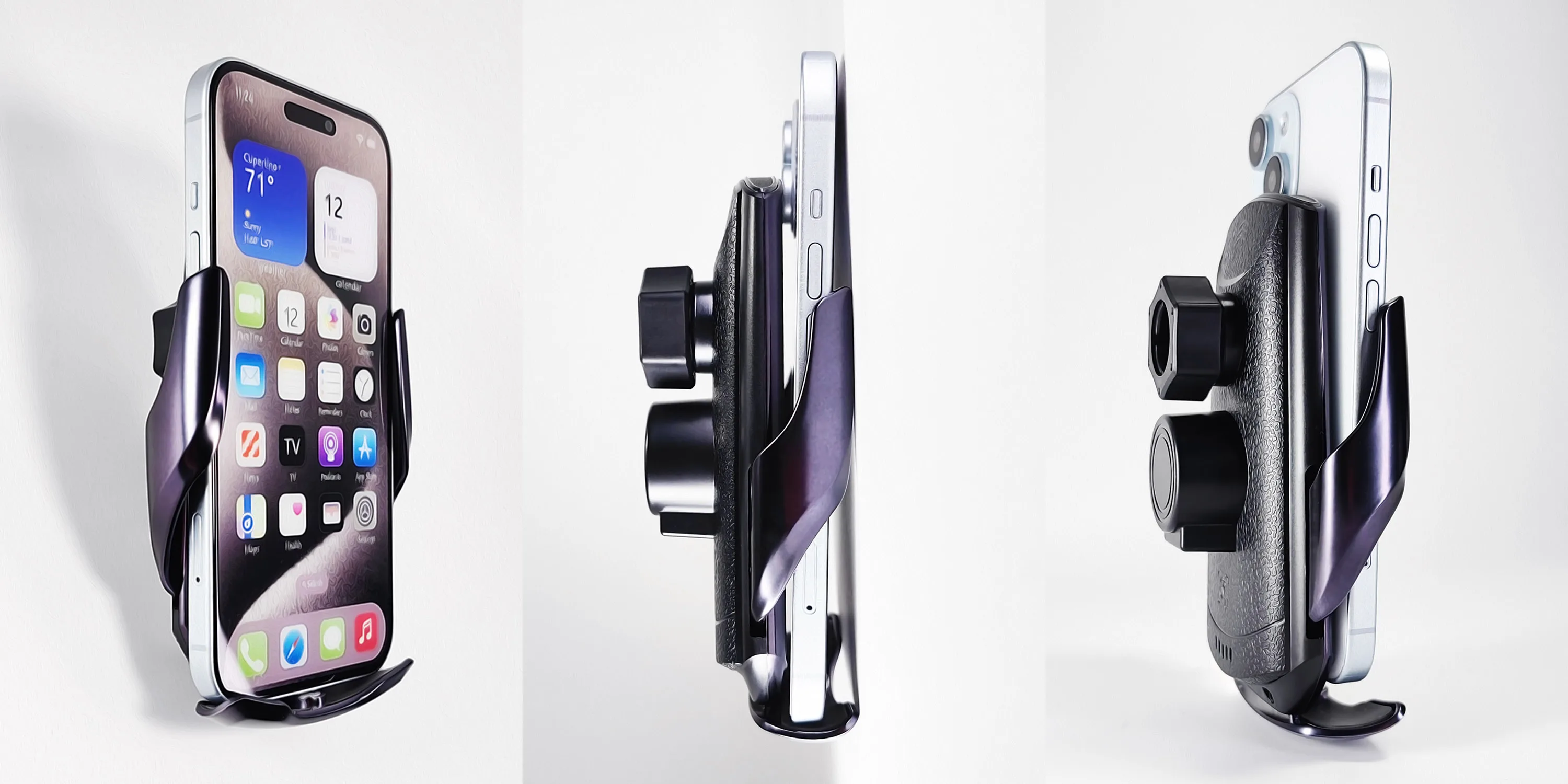 Car Phone Holder For Nissan Qashqai j10 2013 2012 2011 2010 2009 2008 Fixed Bracket Base Special Wireless Charging Phone Mounts