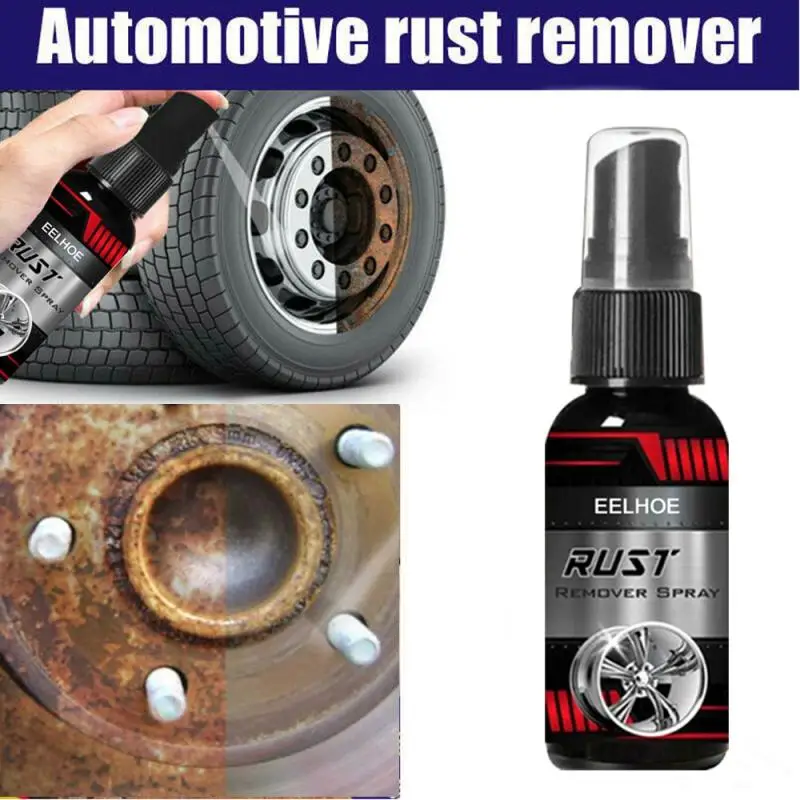 30ML Multi Purpose Rust Remover Spray Metal Surface Chrome Paint Car Maintenance Iron Powder Cleaning Super Rust Remover Cleaner