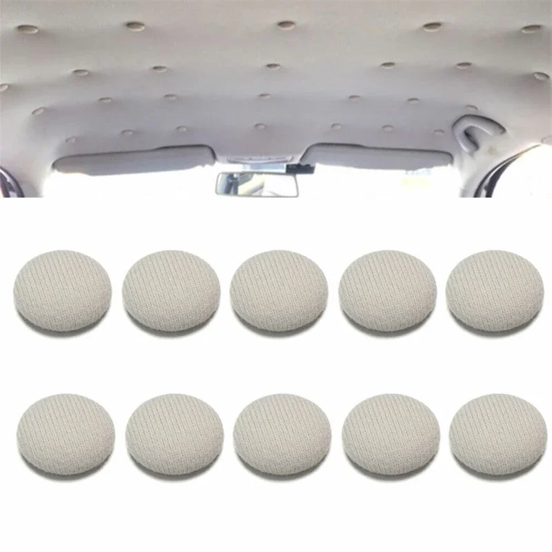 60 Pcs Car Roof Fasteners Roof Cloth Fall Off Repair Buckle Roof Cloth Drooping Fixed Buckle Car Interior Ceiling Flannel