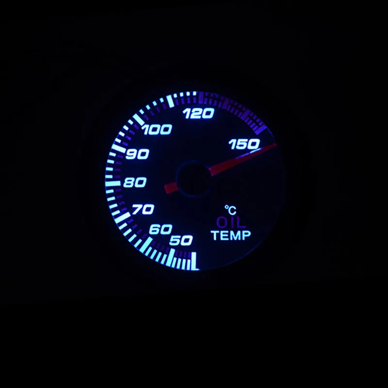 52mm Boost/Vacuum/Water Temp/Oil Temp/Oil Press/Voltage/Tachometer/Air Fuel Ratio/EGT Gauge Analog Blue Led+ 52MM Gauge Pods