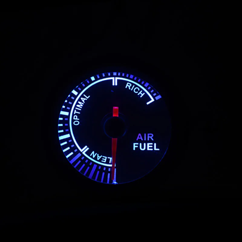 52mm Boost/Vacuum/Water Temp/Oil Temp/Oil Press/Voltage/Tachometer/Air Fuel Ratio/EGT Gauge Analog Blue Led+ 52MM Gauge Pods