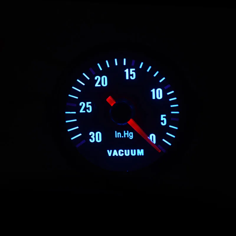 52mm Boost/Vacuum/Water Temp/Oil Temp/Oil Press/Voltage/Tachometer/Air Fuel Ratio/EGT Gauge Analog Blue Led+ 52MM Gauge Pods