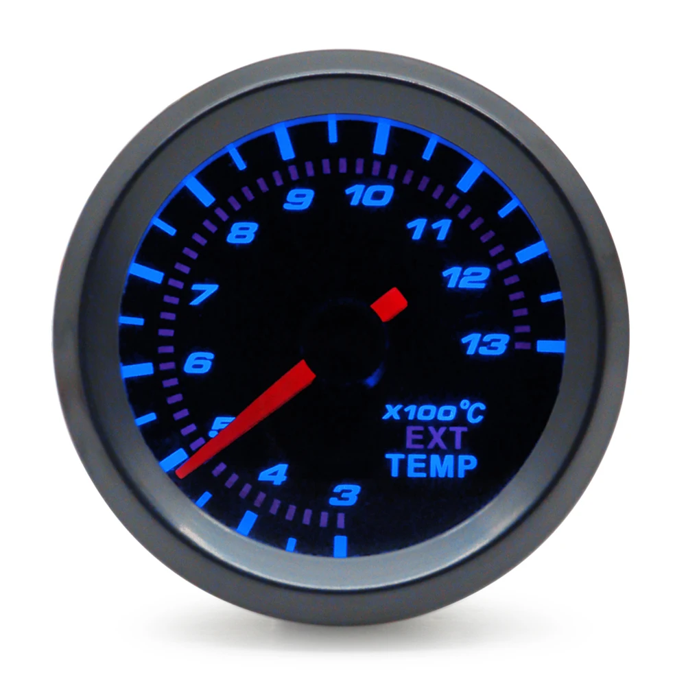 52mm Boost/Vacuum/Water Temp/Oil Temp/Oil Press/Voltage/Tachometer/Air Fuel Ratio/EGT Gauge Analog Blue Led+ 52MM Gauge Pods