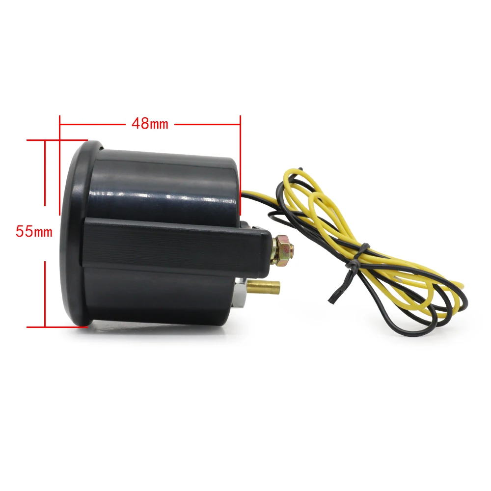 52mm Boost/Vacuum/Water Temp/Oil Temp/Oil Press/Voltage/Tachometer/Air Fuel Ratio/EGT Gauge Analog Blue Led+ 52MM Gauge Pods