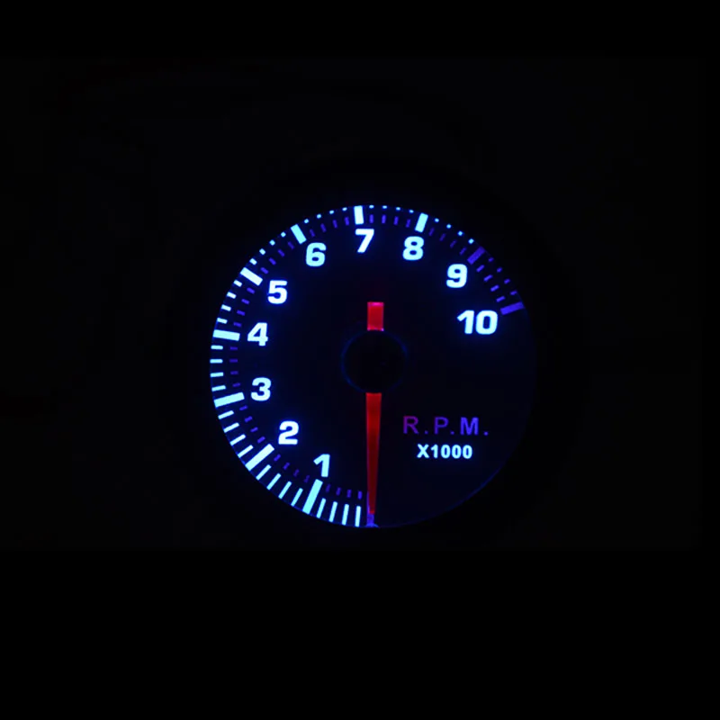 52mm Boost/Vacuum/Water Temp/Oil Temp/Oil Press/Voltage/Tachometer/Air Fuel Ratio/EGT Gauge Analog Blue Led+ 52MM Gauge Pods