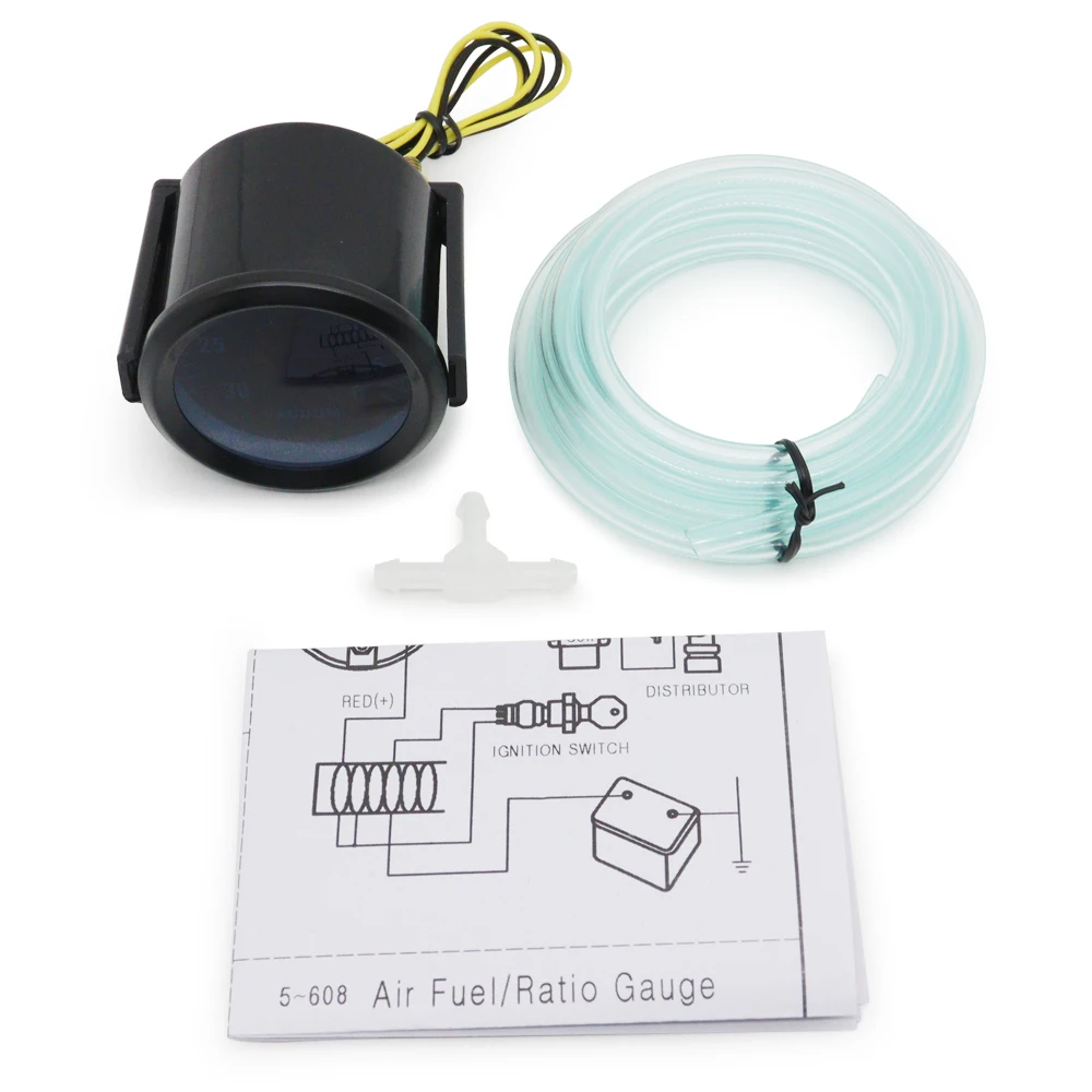 52mm Boost/Vacuum/Water Temp/Oil Temp/Oil Press/Voltage/Tachometer/Air Fuel Ratio/EGT Gauge Analog Blue Led+ 52MM Gauge Pods