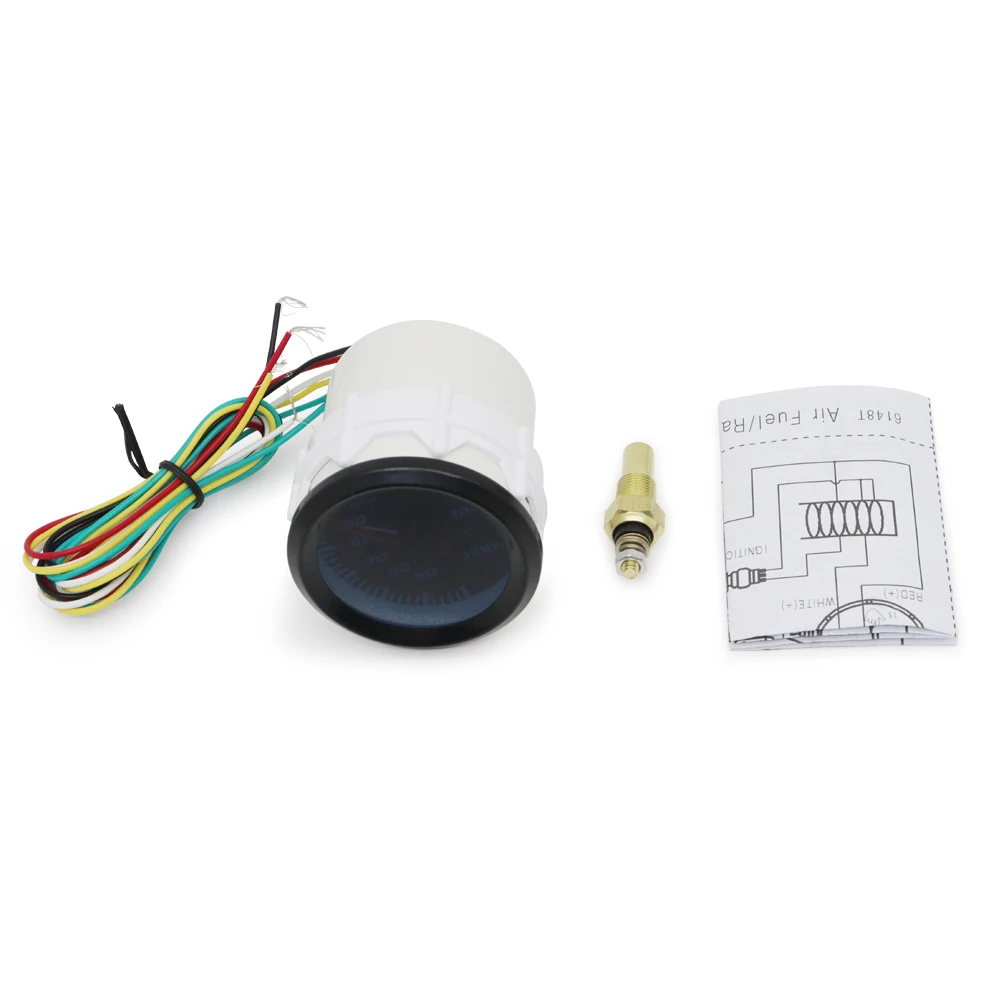 52mm Boost/Vacuum/Water Temp/Oil Temp/Oil Press/Voltage/Tachometer/Air Fuel Ratio/EGT Gauge Analog Blue Led+ 52MM Gauge Pods