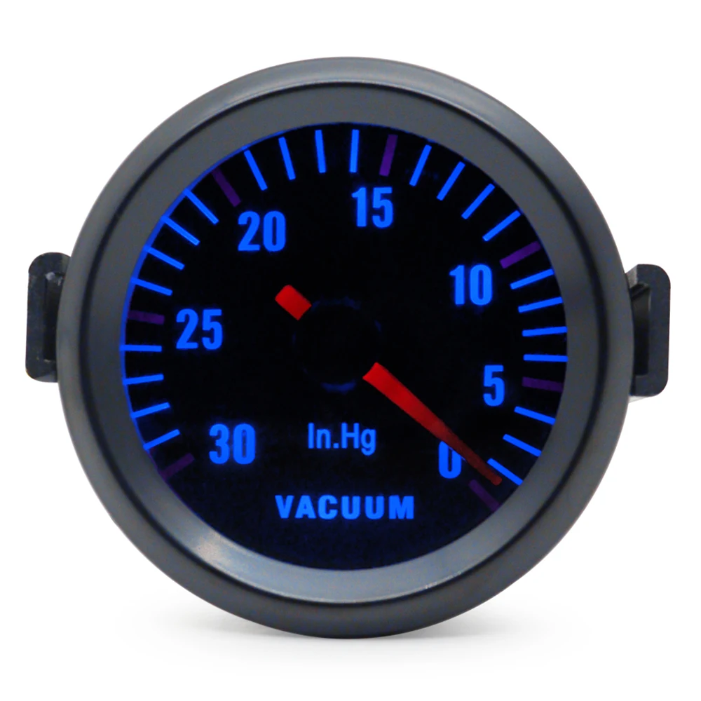 52mm Boost/Vacuum/Water Temp/Oil Temp/Oil Press/Voltage/Tachometer/Air Fuel Ratio/EGT Gauge Analog Blue Led+ 52MM Gauge Pods