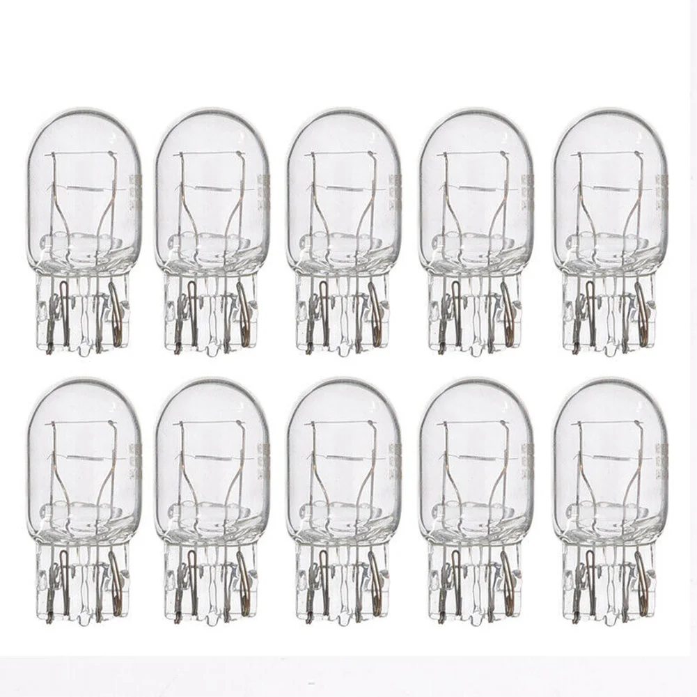 10pcs T20 7443 7440 Signal Light W21/5W Clear Glass DRL Daytime Running Lights Turn Stop Signal Brake Tail Light Bulbs