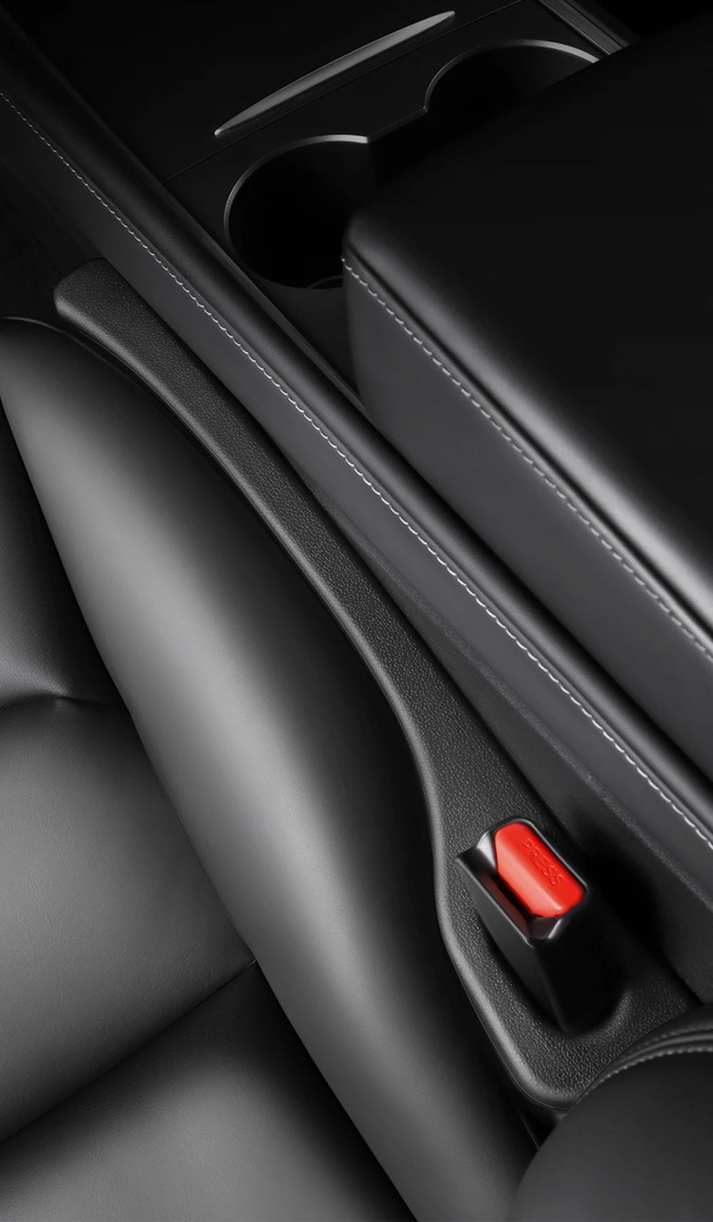 YZ For Tesla Car Seat Gap Filler Side Seam Plug Strip Styling Seat Gap Leak-proof Filling Strip Interior Decoration Supplies